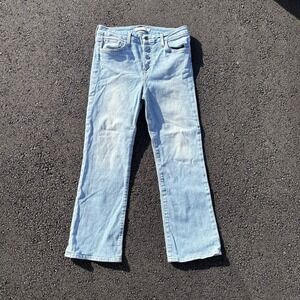 JOES JEANS Flawless Hi Rise Honey Curvy Crop Bootcut Jeans Women Size 29x26 Blue